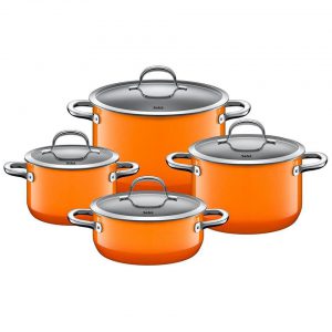 BỘ NỒI SILIT PASSION SET 4 MẦU CAM