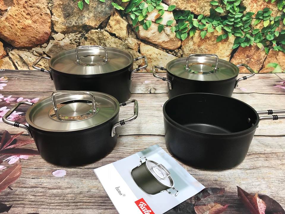 BỘ NỒI TỪ FISSLER LUNO 4 MÓN 9 BỘ NỒI TỪ FISSLER LUNO 4 MÓN