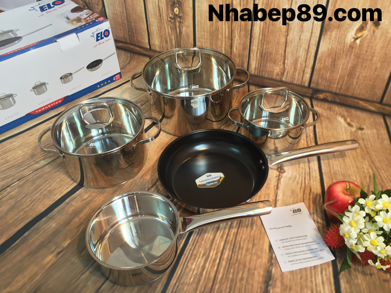 BỘ NỒI INOX ELO CILIO PLUS