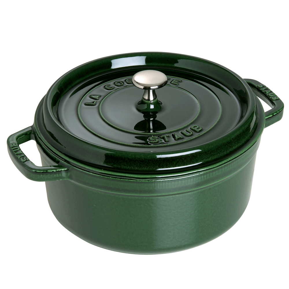 NỒI GANG STAUB TRÒN MẦU XANH RÊU 24CM