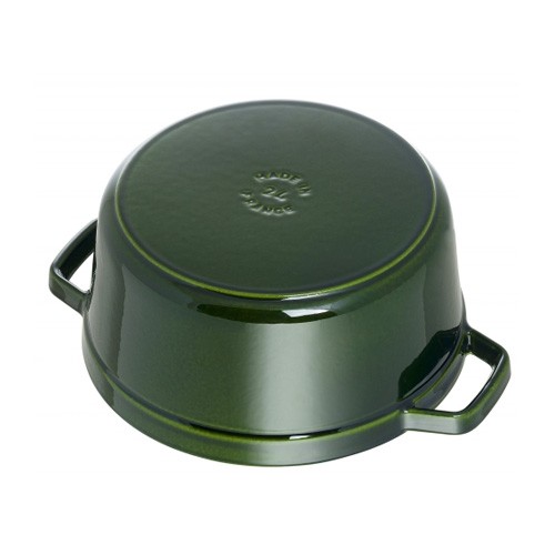 NỒI GANG STAUB TRÒN MẦU XANH RÊU 22CM 3 NỒI GANG STAUB TRÒN MẦU XANH RÊU 22CM