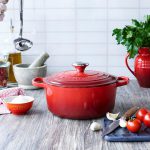 NỒI GANG LE CREUSET SIZE 24CM MÀU ĐỎ CHERRY