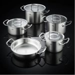 BỘ NỒI FISSLER PROFI COLLECTION 4 NỒI 1 CHẢO 2 QUAI NẮP KÍNH