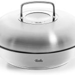 Chảo Fissler bằng thép không gỉ hình tròn (3 L, Đường kính 28 cm) có nắp Chảo Fissler bằng thép không gỉ hình tròn (3 L, Đường kính 28 cm) có nắp