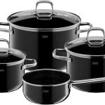 BỘ 4 NỒI SILIT ELEGANCE LINE MÀU ĐEN BỘ 4 NỒI SILIT ELEGANCE LINE MÀU ĐEN