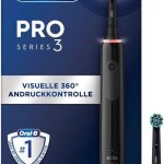 BÀN CHẢI ĐÁNH RĂNG ORAL B PRO SERIES 3 MÀU ĐEN KÈM 2 ĐẦU BÀN CHẢI BÀN CHẢI ĐÁNH RĂNG ORAL B PRO SERIES 3 MÀU ĐEN KÈM 2 ĐẦU BÀN CHẢI