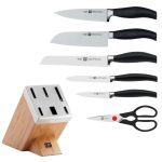 BỘ DAO TỰ MÀI FIVE STAR ĐẾ TRE TỰ NHIÊN