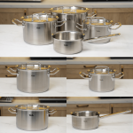 Bộ nồi inox cao cấp Fissler Original Pro 4 món (nắp inox)