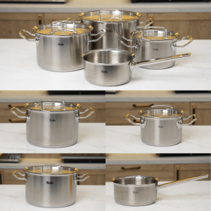 Bộ nồi inox cao cấp Fissler Original Pro 4 món (nắp inox)