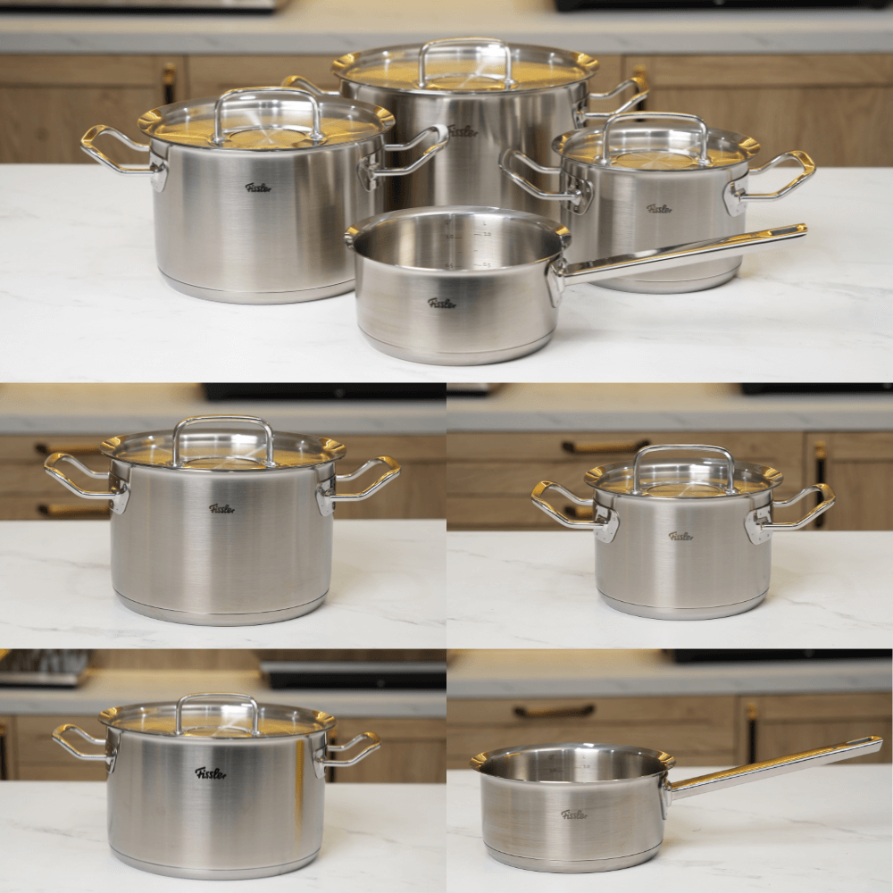 Bộ nồi inox cao cấp Fissler Original Pro 4 món (nắp inox)