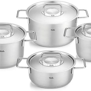 BỘ NỒI FISSLER PURE COLLECTION 4 MÓN NẮP INOX