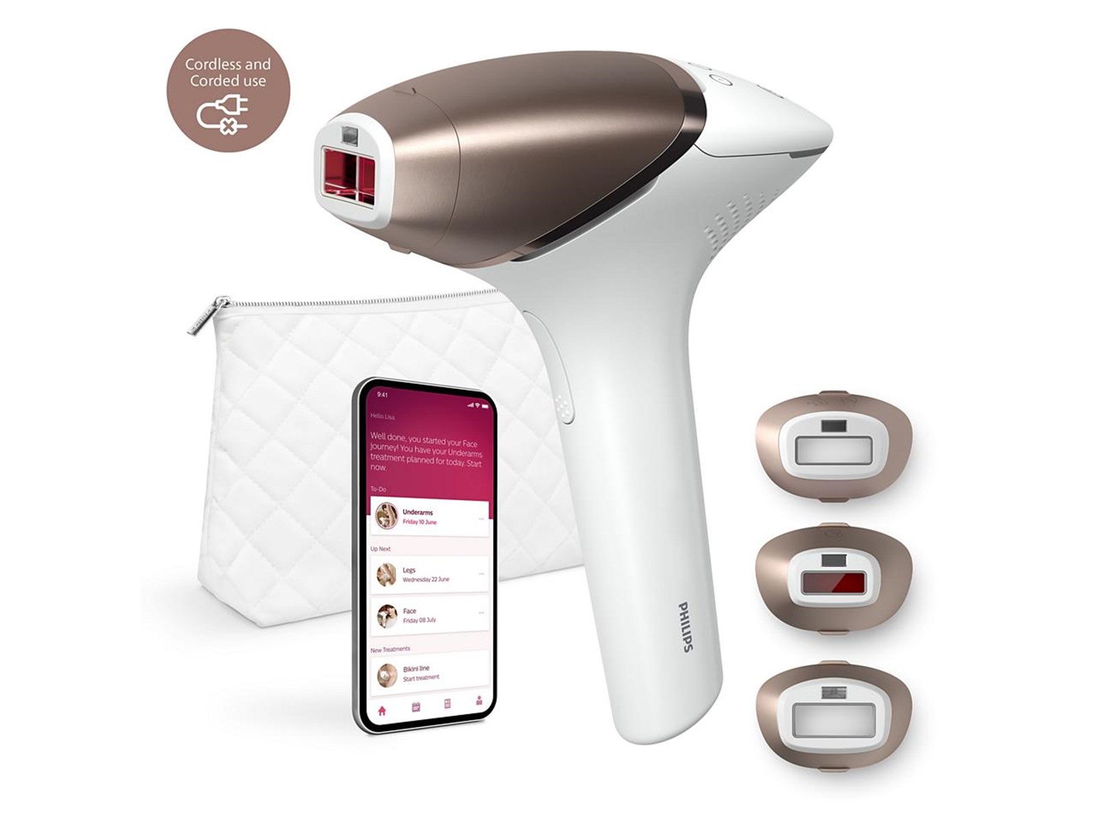 Máy Triệt Lông Cao Cấp Philips Lumea IPL 9000 BRI955/00