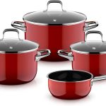 Bộ nồi WMF Fusiontec Essential Pro 4 Món Màu Đỏ