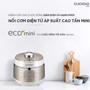 Nồi Cơm Điện Tử Áp Suất Cao Tần Cuckoo Mini CRP-EHS0309F/WHGOVNCV – 0.54 Lít