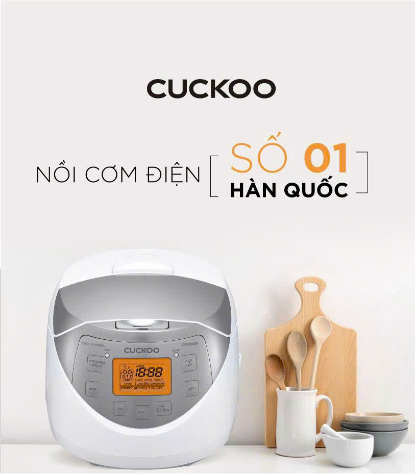 Nồi cơm điện tử Cuckoo CR-0631F 1,08L