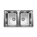 Chậu rửa bát inox 2 hố Blanco Lemis 8-IF 237372