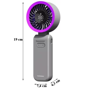 Quạt tích điện cầm tay USB Tiross TS3422 - 5W