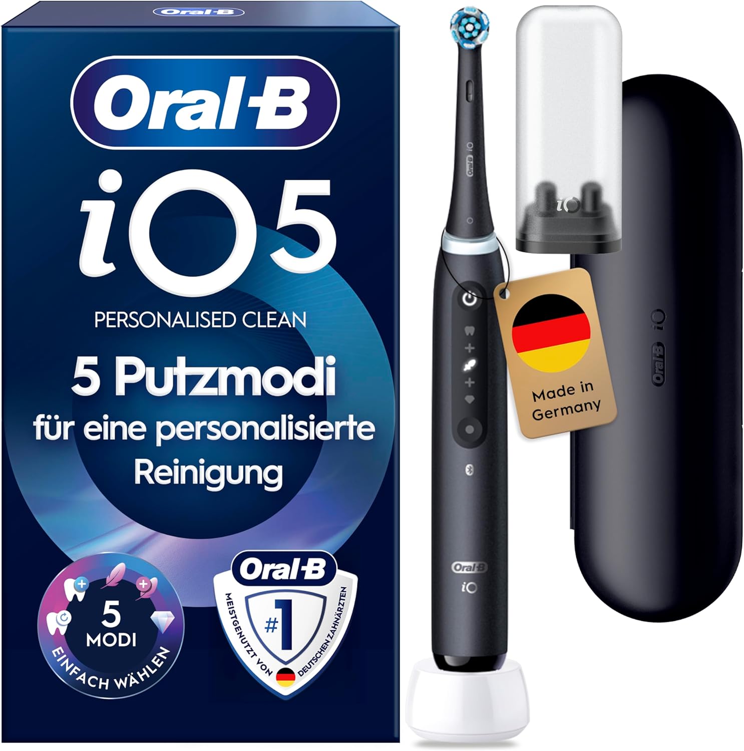 Bàn chải đánh răng điện Oral-B iO Series 5 màu đen kèm hộp