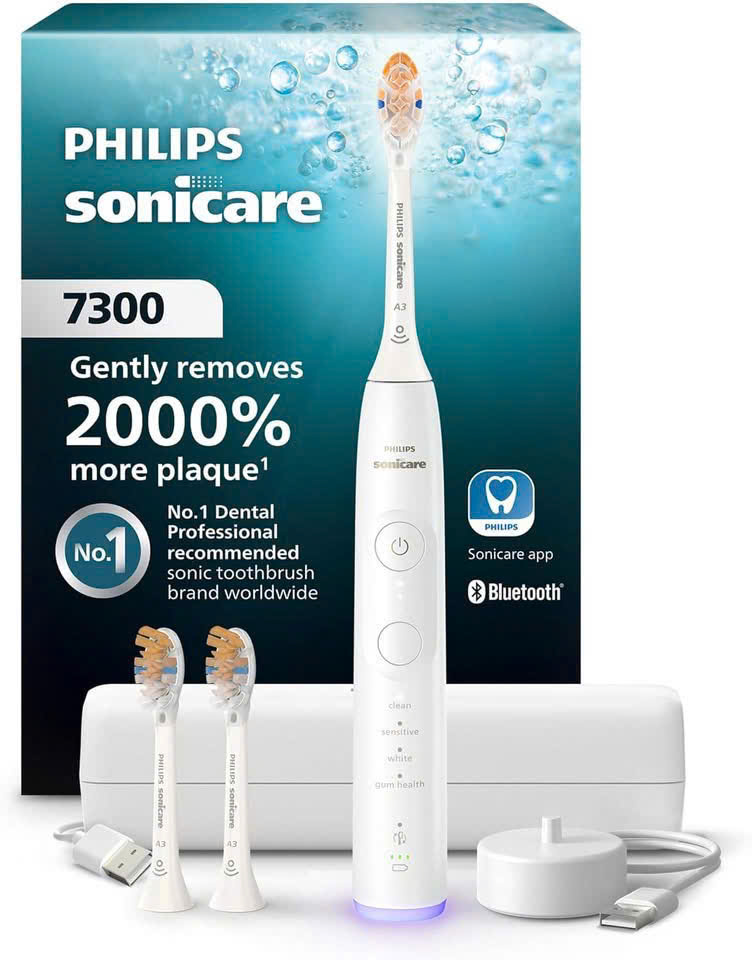 BÀN CHẢI PHILIPS SONICARE SERIES 7300 HX7420/07 MÀU TRẮNG