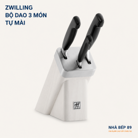 BỘ DAO ZWILLING VIER STERNE FOUR STAR TỰ MÀI SET 4 ĐỐC MÀU TRẮNG
