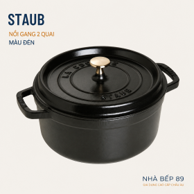 NỒI GANG STAUB COCOTTE 24CM MÀU ĐEN