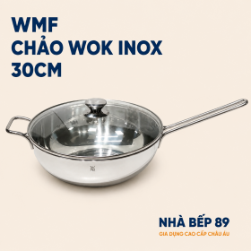 CHẢO SÂU LÒNG WMF WOK 30CM KÈM VUNG KÍNH