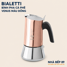 ẤM PHA CÀ PHÊ ESPRESSO BIALETTI VENUS 4 CUP MÀU ĐỒNG
