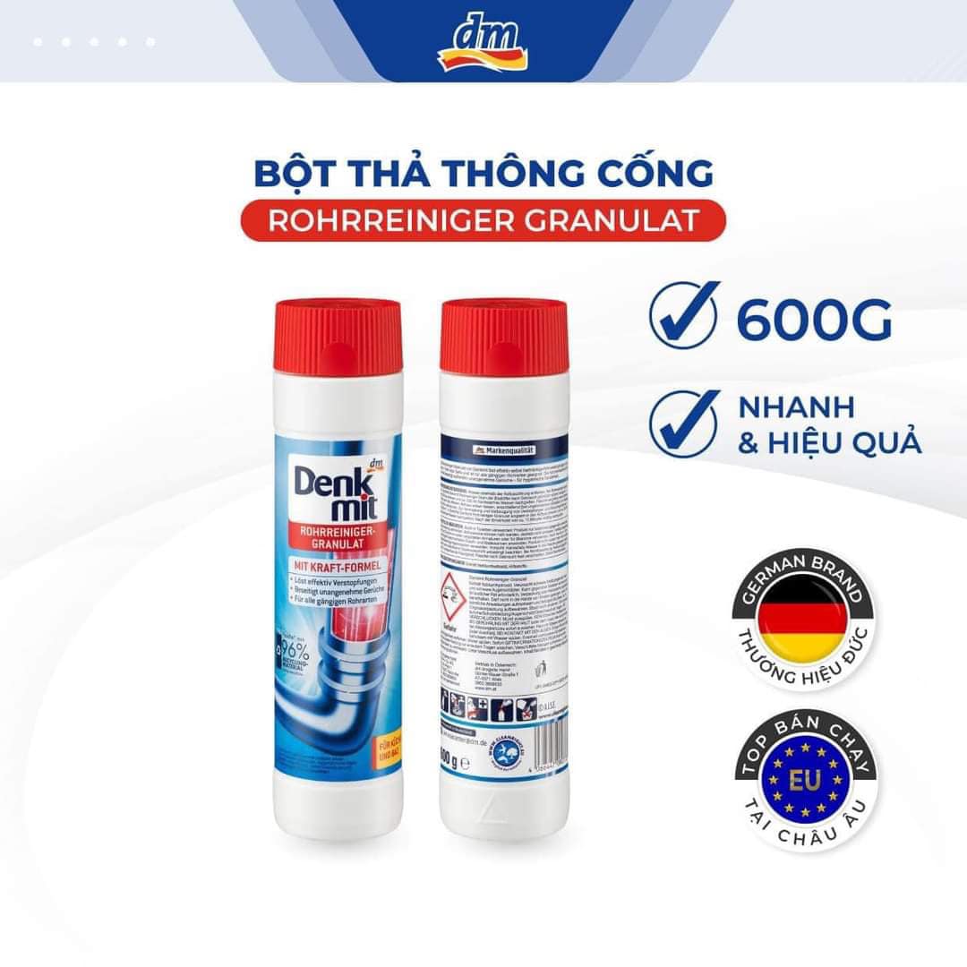 BỘT THÔNG CỐNG DENKMIT CHAI 600ML
