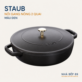 NỒI GANG STAUB BRAISER CHISTERA LID 28CM MÀU ĐEN