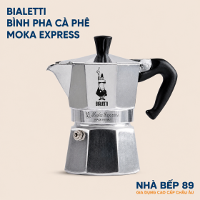 Ấm Pha Cà Phê Espresso Bialetti Moka Express 4 Cup – Màu Bạc