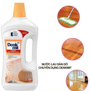 NƯỚC LAU SÀN GỖ DENKMIT NẮP CAM 1 LÍT