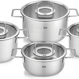 BỘ NỒI FISSLER PURE COLLECTION 4 MÓN NẮP KÍNH