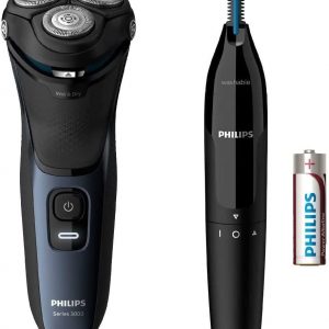 MÁY CẠO RÂU PHILIPS SERIES 3000 S3134/57 KÈM TỈA LÔNG MŨI