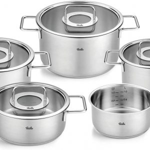 BỘ NỒI FISSLER PURE COLLECTION 5 MÓN NẮP KÍNH