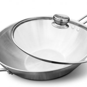 Chảo Zwilling nova wok 30 cm kèm vung kính