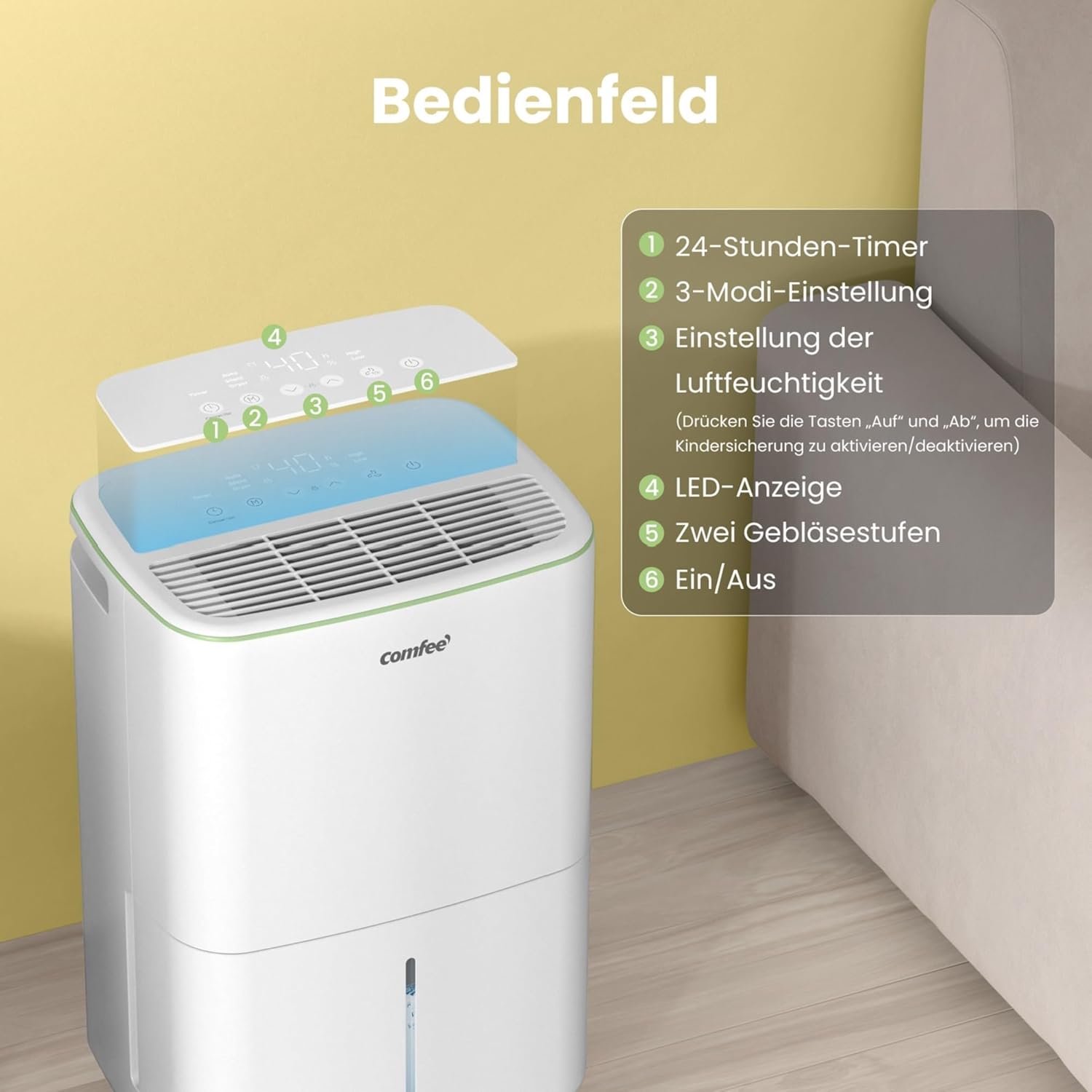 Máy hút ẩm COMFEE CDDOE-10DEN7-QA3(EU) ( MODEL MỚI 2025)
