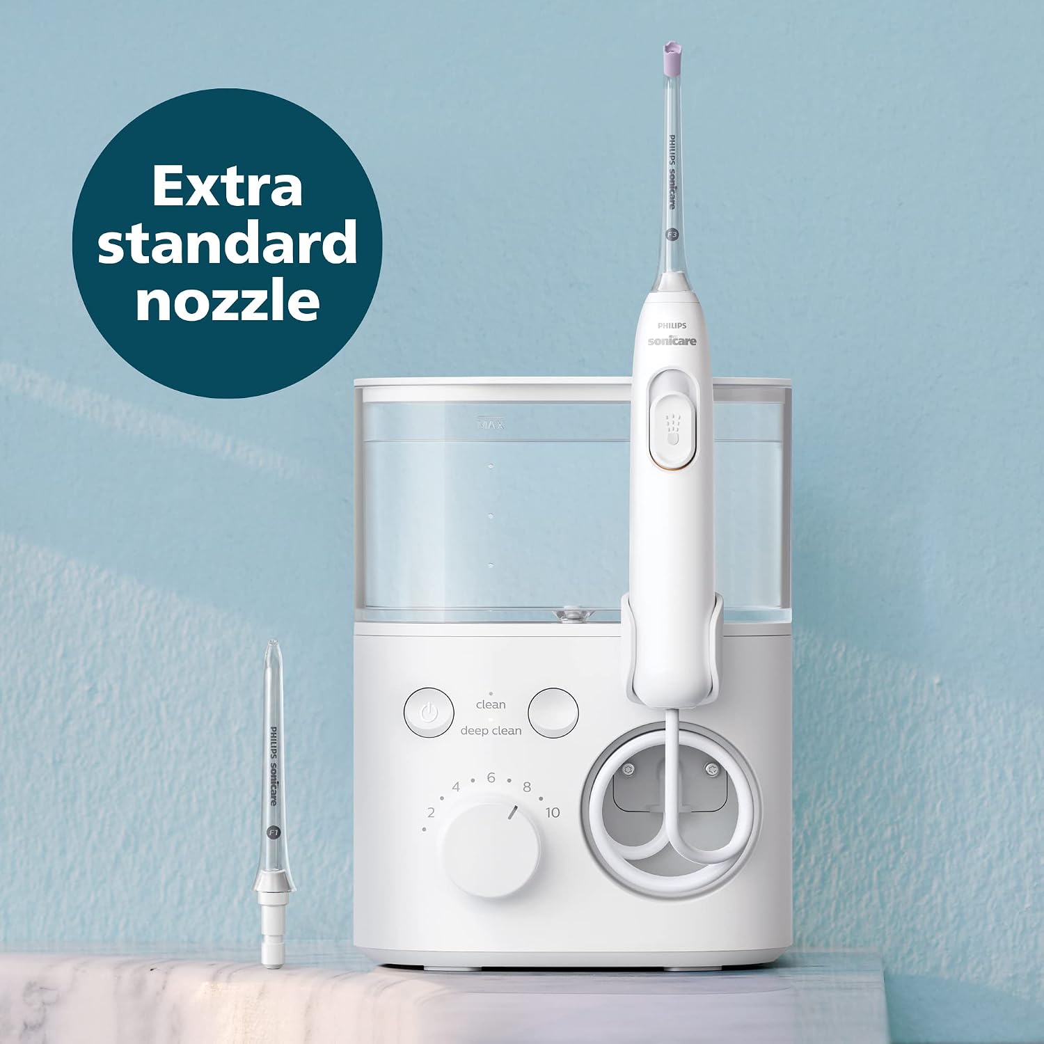 MÁY TĂM NƯỚC PHILIPS SONICARE POWER FLOSSER 3000 HX3711/20 MÀU TRẮNG
