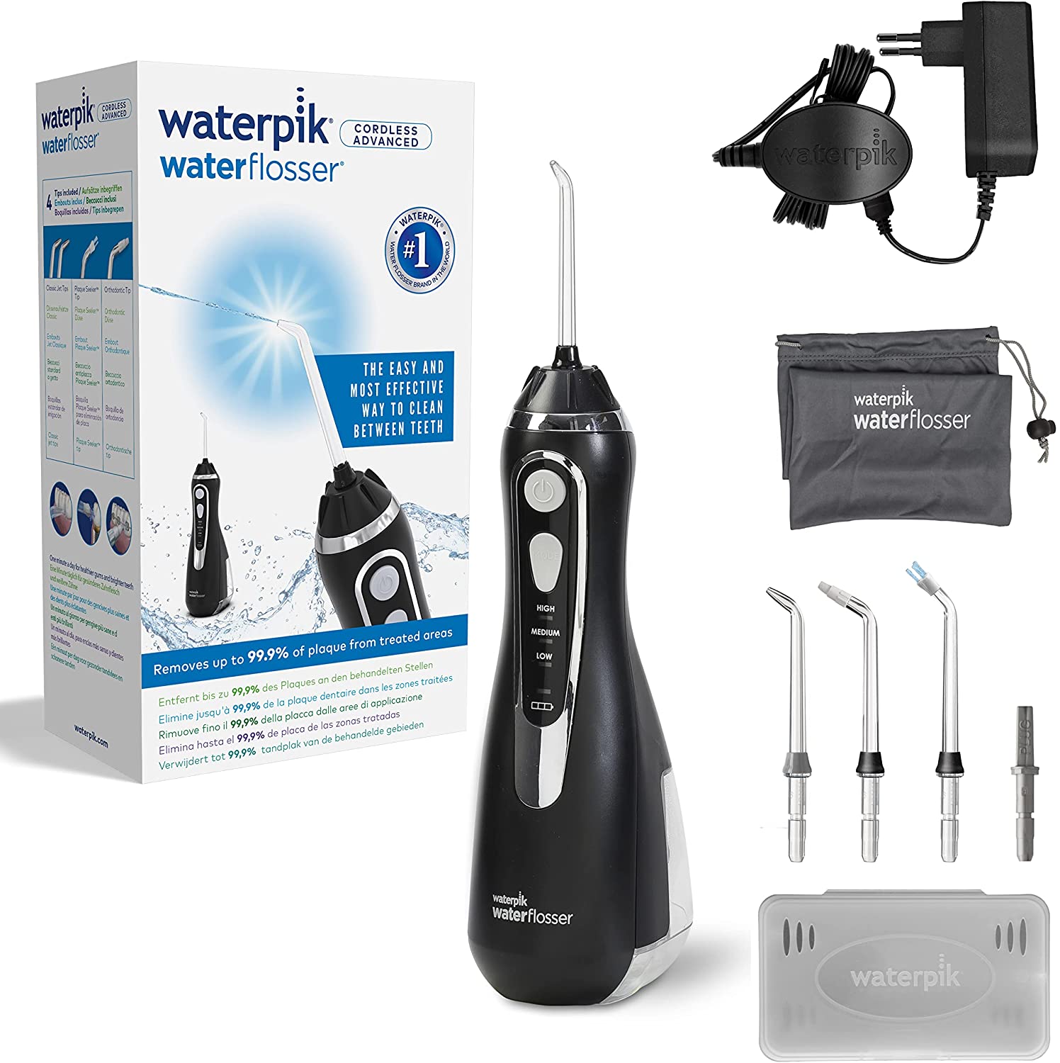 Máy tăm nước Waterpik Wp-562 Black ( BẢN ĐỨC)