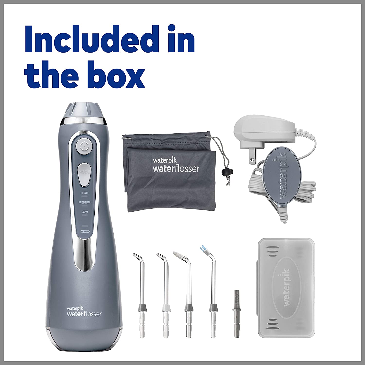 Máy tăm nước Waterpik WP-567 màu xám