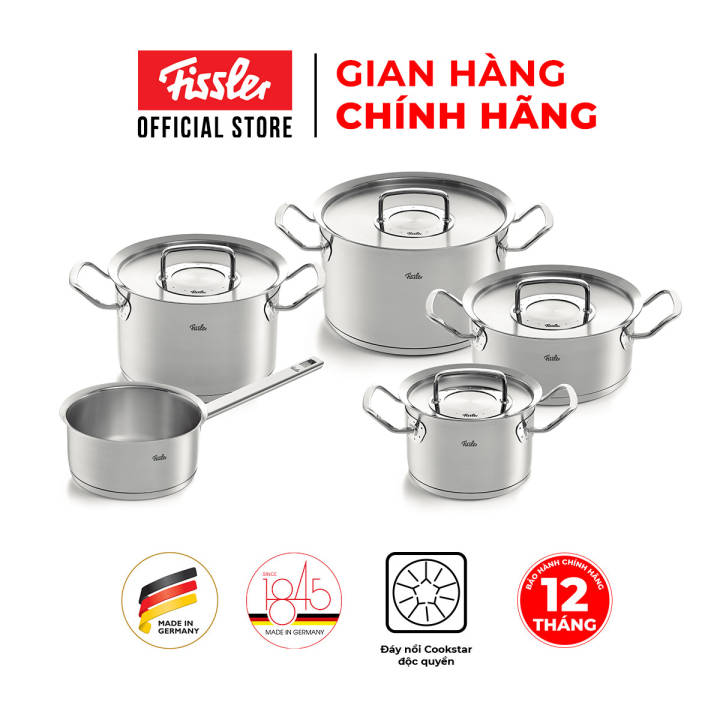 Bộ Nồi Fissler Original-Profi Collection® 4 nồi 1 quánh nắp inox