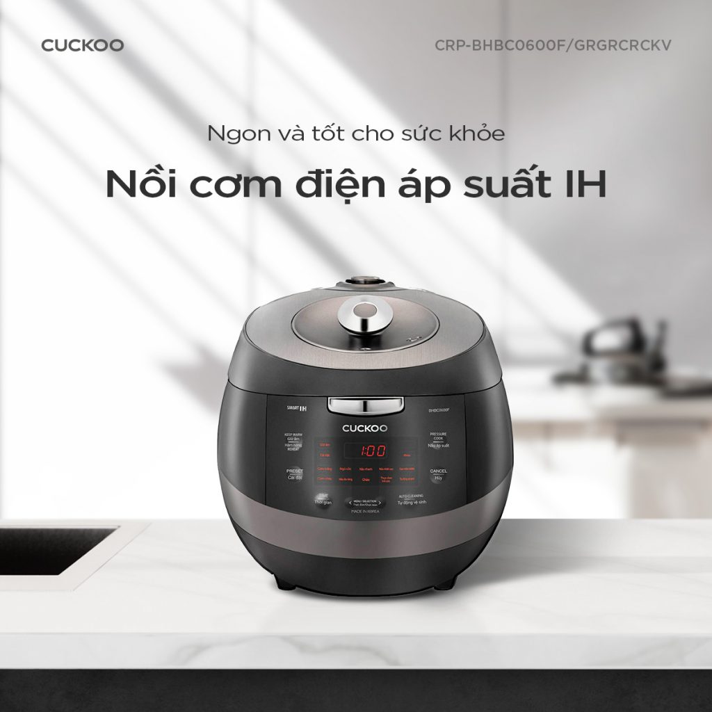 Nồi cơm điện cao tần Cuckoo CRP-BHBC0600F 1.08L