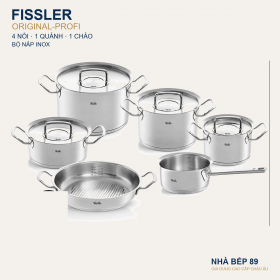 BỘ NỒI FISSLER ORIGINAL PROFI 6 MÓN NẮP INOX