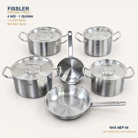BỘ NỒI FISSLER PROFI 4 NỒI 1 QUÁNH 1 CHẢO