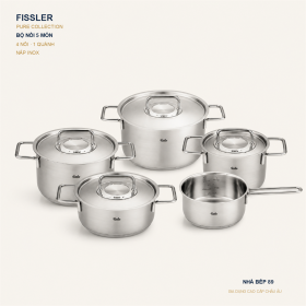 BỘ NỒI FISSLER PURE COLLECTION 5 MÓN NẮP INOX