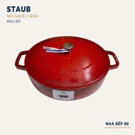 NỒI GANG STAUB CHISTERA 28CM MÀU ĐỎ CHERRY