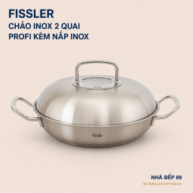 CHẢO INOX FISSLER PROFI 2 QUAI 28CM CÓ NẮP INOX