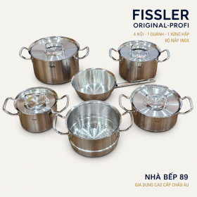 Bộ nồi 6 chiếc Fisler Original-Profi Collection® nắp inox