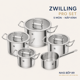 BỘ NỒI ZWILLING PRO SET 5 NẮP KÍNH