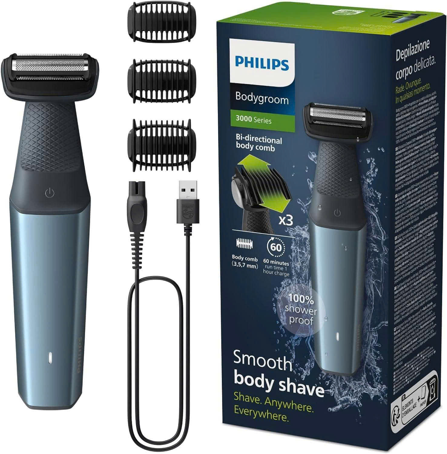 Tông đơ cạo lông toàn thân dành cho nam Philips BG3027/03