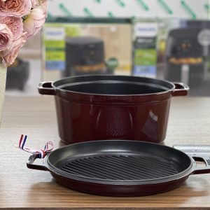 NỒI GANG STAUB COCOTTE SECOND CHOICE 28CM MÀU ĐỎ RƯỢU
